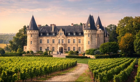 Bordeaux vineyard château